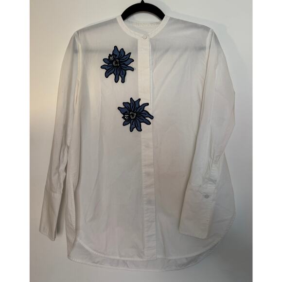 Silvia Tcherassi White long-sleeve button-down shirt - Picture 1 of 3